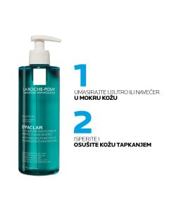 La Roche-Posay Effaclar Pročišćavajući mikro-piling gel za čišćenje lica i tijela, za masnu kožu, 400ml	