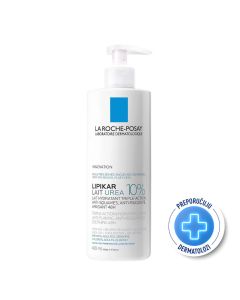 La Roche-Posay Lipikar Lait Urea 10% Hidratacijski losion s trostrukim djelovanjem za vrlo suhu i hrapavu kožu, 400 ml