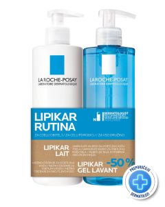 La Roche-Posay Lipikar umirujuća rutina za osjetljivu kožu Lipikar Gel Lavant + Lait Mlijeko za lice i tijelo