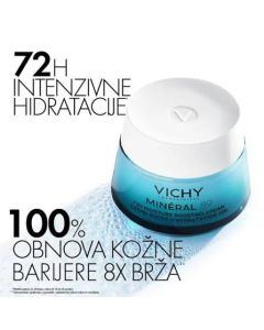 Vichy MINÉRAL 89 Krema za intenzivnu hidraciju tijekom 72 sata za sve tipove kože, 50 ml
