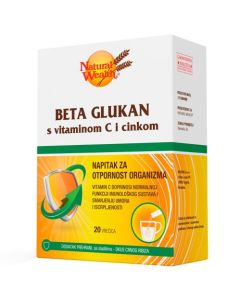 Beta glukan s vitaminom C i cinkom 20 vrećica