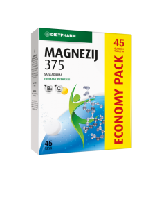 Dietpharm MAGNEZIJ 375 MG šumeće tablete 45 komada