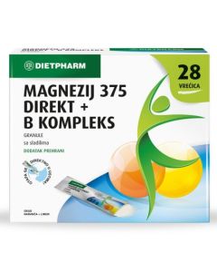 Dietpharm MAGNEZIJ 375 DIREKT +B KOMPLEKS 28 vrećica 