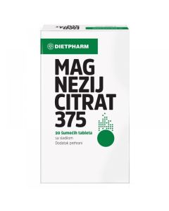 Dietpharm MAGNEZIJ CITRAT 375 šumeće tbl. a20