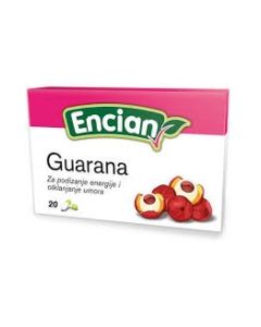 Encian Guarana kapsule a 20