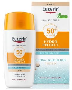 EUCERIN SUN HYDRO PROTECT fluid (svijetla nijansa) SPF50+ 50 ml