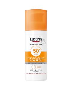 Eucerin SUN Photoaging Control CC tonirana krema za zaštitu lica od sunca (svijetla nijansa) SPF50+ 50 ml    