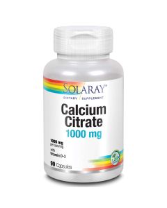 Solaray Calcium Citrate + Vitamin D3 90 kapsula