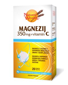 NW Magnezij 350 mg + vitamin C 20 šumećih tableta