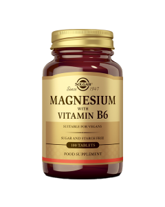 Solgar Magnezij s vitaminom B6 100 tbl