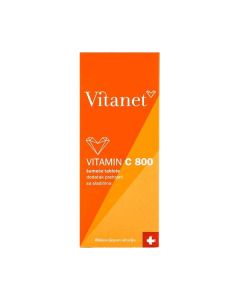 Vitanet Vitamin C 800 mg 10 šumećih tableta 